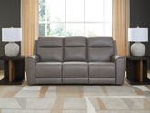 Orleans Furniture - Ashley Furniture - 5Z-Comfort Living Room - PWR Recliner/ADJ Headrest / Onyx - PCU1090213